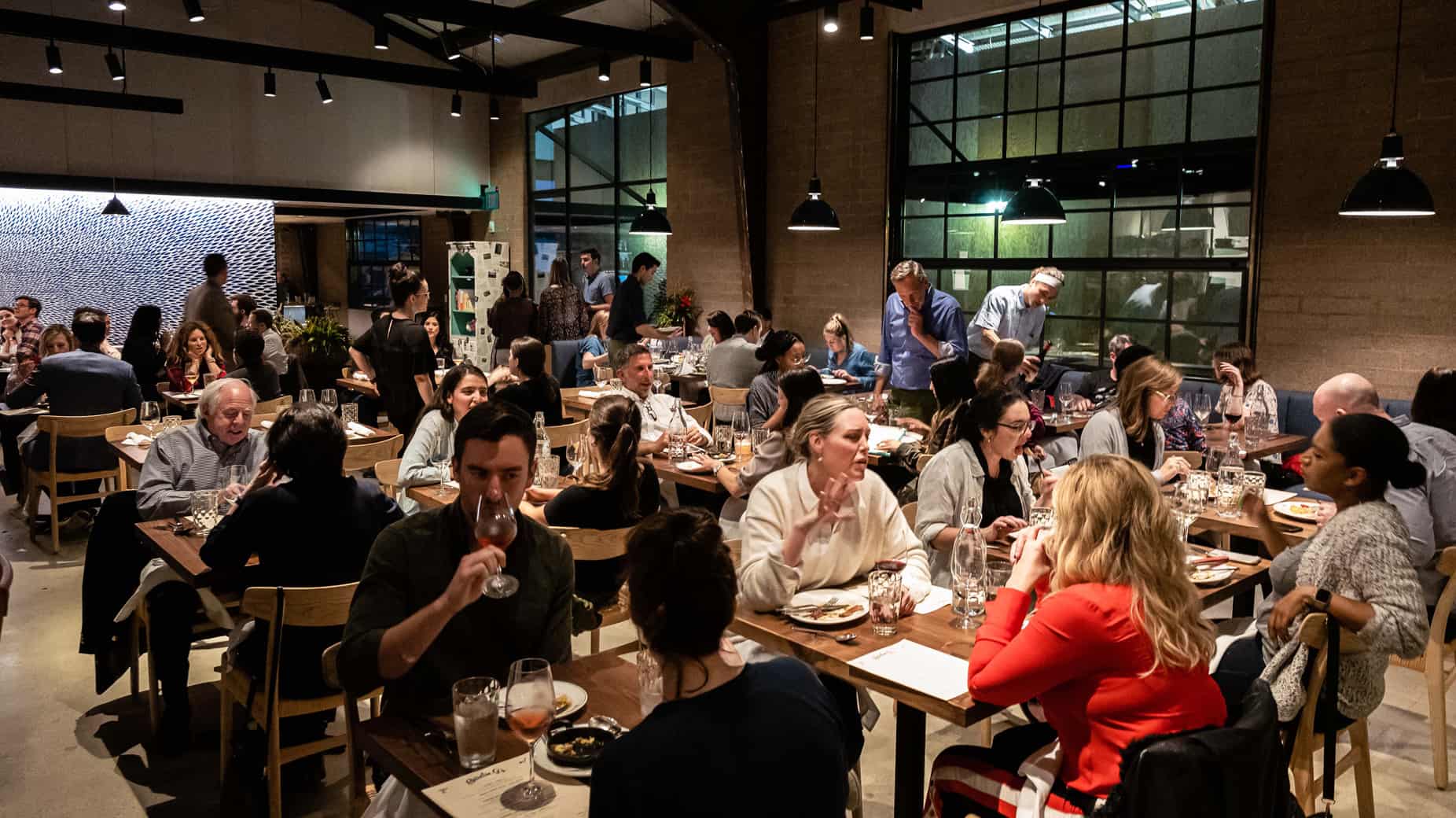 Indoor Dining Atmosphere with guests