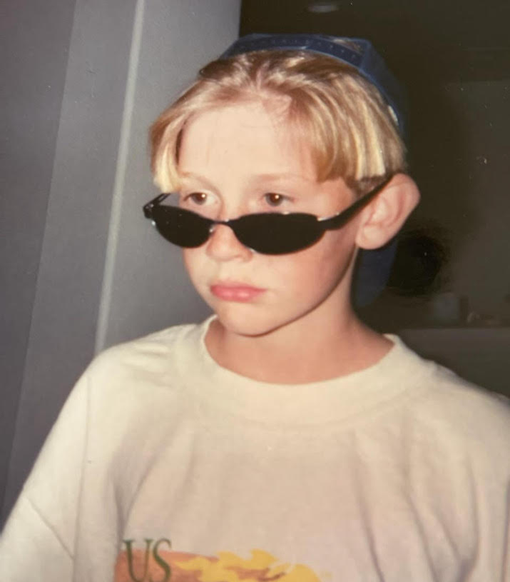 childhood photo of CJ